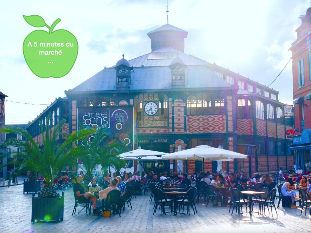Oasis Au Coeur De Ville Sens Ngoại thất bức ảnh